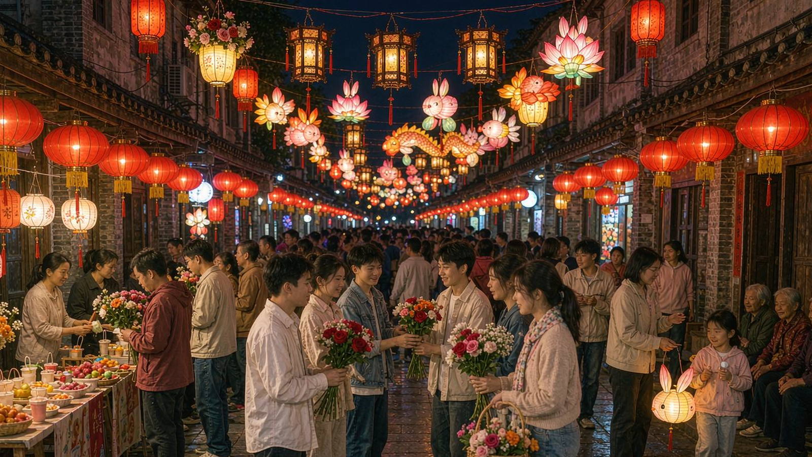 海口府城·换花节（示意图）