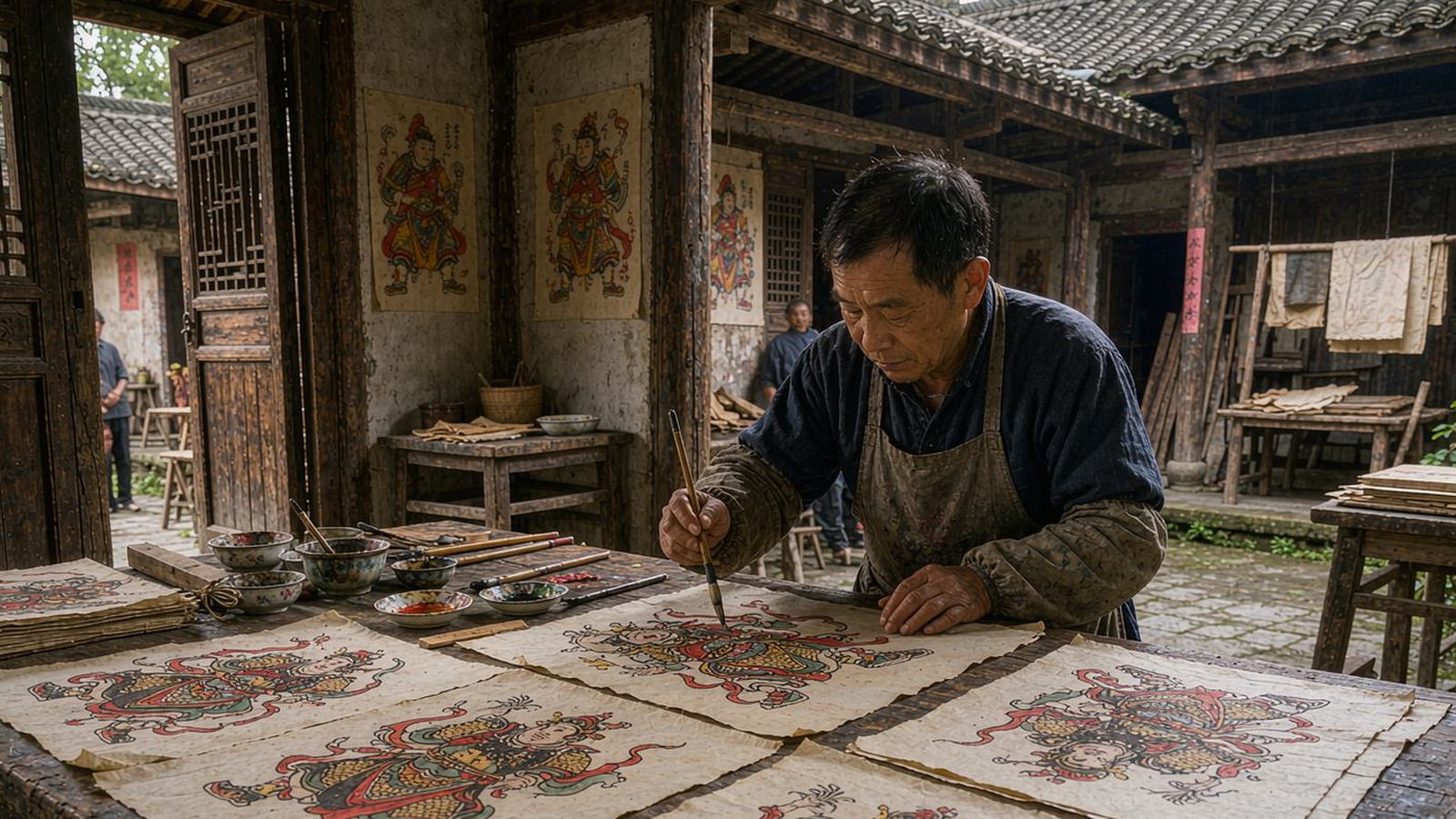 绵竹年画村（示意图）
