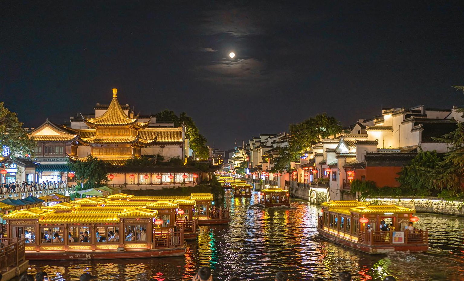 南京夫子庙秦淮赏月