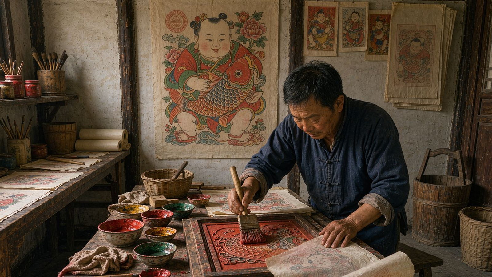 天津杨柳青年画馆（示意图）
